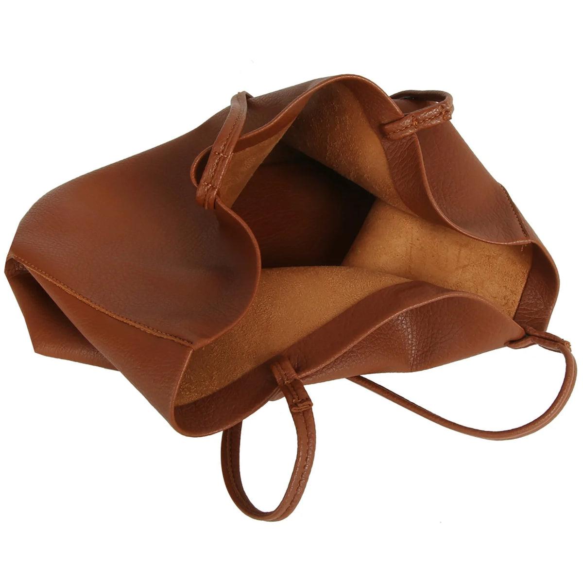 2-in-1 Soft PU Leather Tote Shoulder Bag - Shoulder Bags