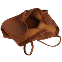 2-in-1 Soft PU Leather Tote Shoulder Bag - Shoulder Bags