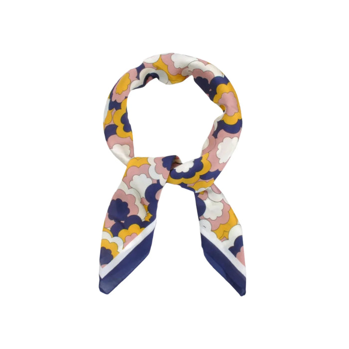 Colorful Assorted Flower Pattern Square Scarf showcasing vibrant floral designs