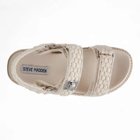 Beige Steve Madden Bigmona Platform Sandal displayed in the Bigmona Platform sandal collection