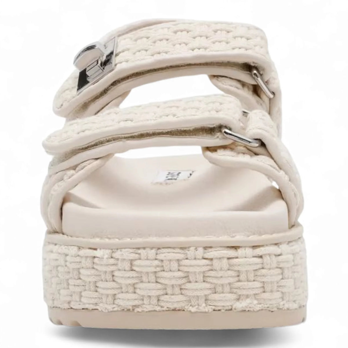 Beige woven Bigmona Platform Sandal showcasing stylish platform sandal design