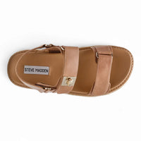 Tan leather Steve Madden Bigmona Platform Sandal for stylish summer footwear