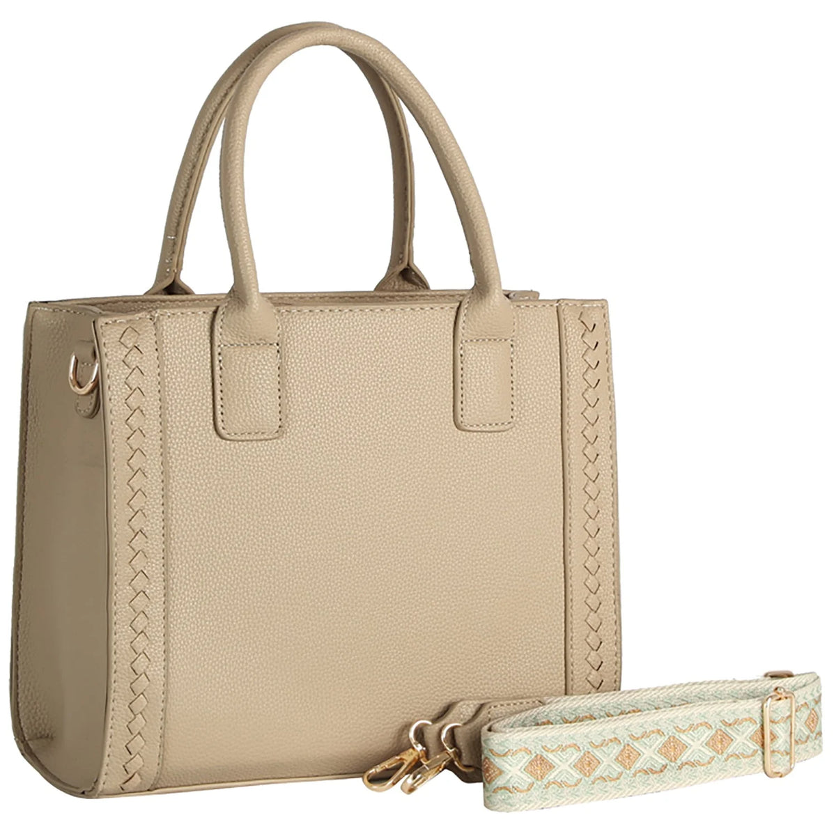 Calin Guitar Strap Satchel - Stone - Shoulder Bags
