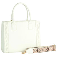 Calin Guitar Strap Satchel - White - Shoulder Bags