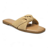 Concept Crochet Knot Slide - SLIP-ONS & FLATS