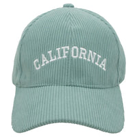 Corduroy California Cap - Sage - BASEBALL CAPS