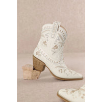 Corral Embroidered Cowgirl Ankle Bootie - BOOTIES