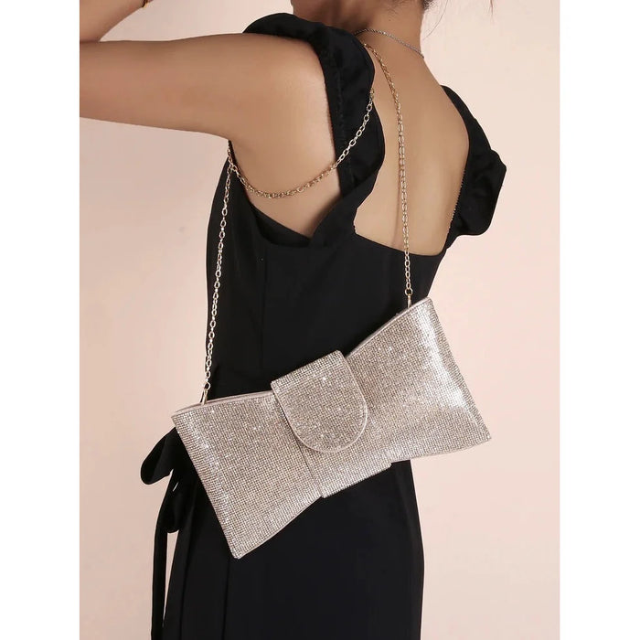 Dazzling Bow Clutch Bag - CLUTCH