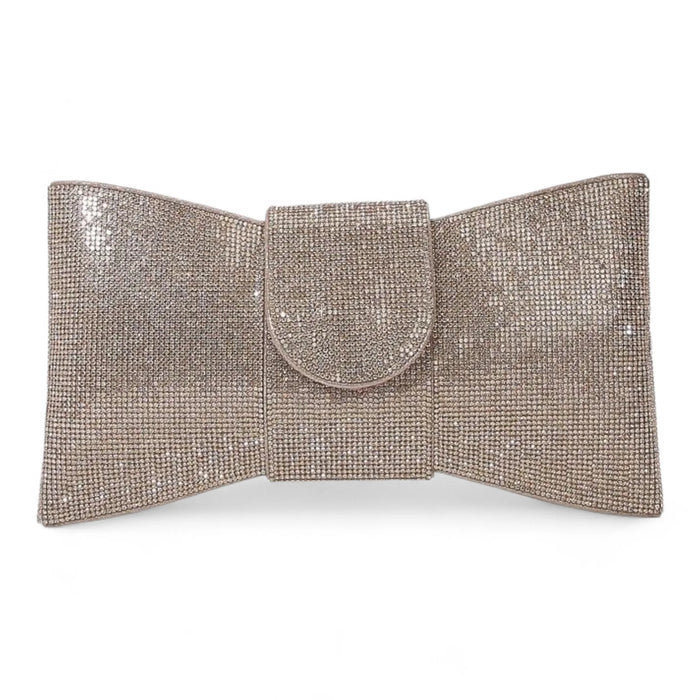Dazzling Bow Clutch Bag - Gold - CLUTCH