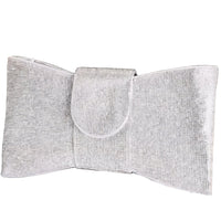 Dazzling Bow Clutch Bag - Silver - CLUTCH