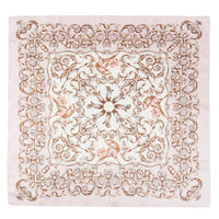 Floral Leaf Vines Pattern Scarf - Pink - SCARVES