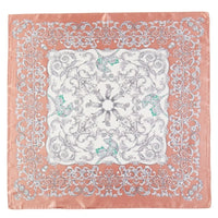 Floral Leaf Vines Pattern Scarf - Rust - SCARVES