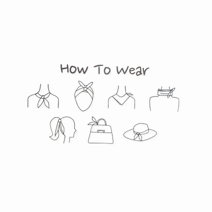 Guide on how to wear a Chic Neckerchief Floral Scarf with stylish options