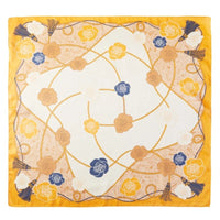 Flower And Rope Pattern Scarf - Orange - SCARVES