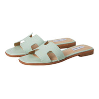 Mint green Steve Madden Hadyn H Band slide sandals for stylish summer footwear