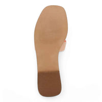 Tan sandal sole with grooves from Steve Madden Hadyn H Band Slide