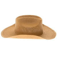 Tan woven sun hat from Handmade Western Smooth Toyo Straw Cowboy Hat collection