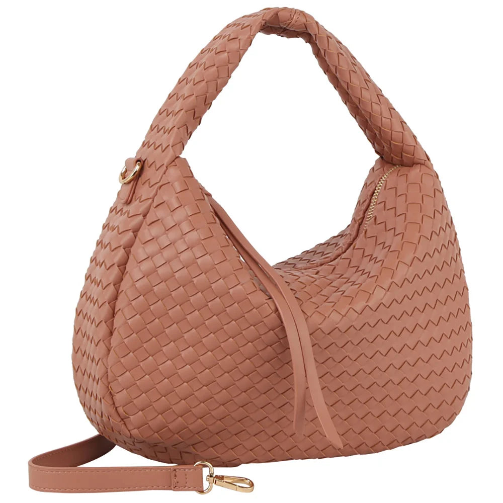 Hobo Woven Shoulder Bag - Shoulder Bags