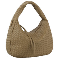 Hobo Woven Shoulder Bag - Sage - Shoulder Bags