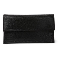 Katie Jeweled Rhinestone Clutch Bag - Black - Shoulder Bags