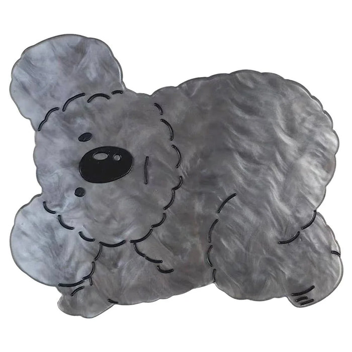 Koala Hair Claw Jaw Clip - Gray - HAIR ACCESSORIES
