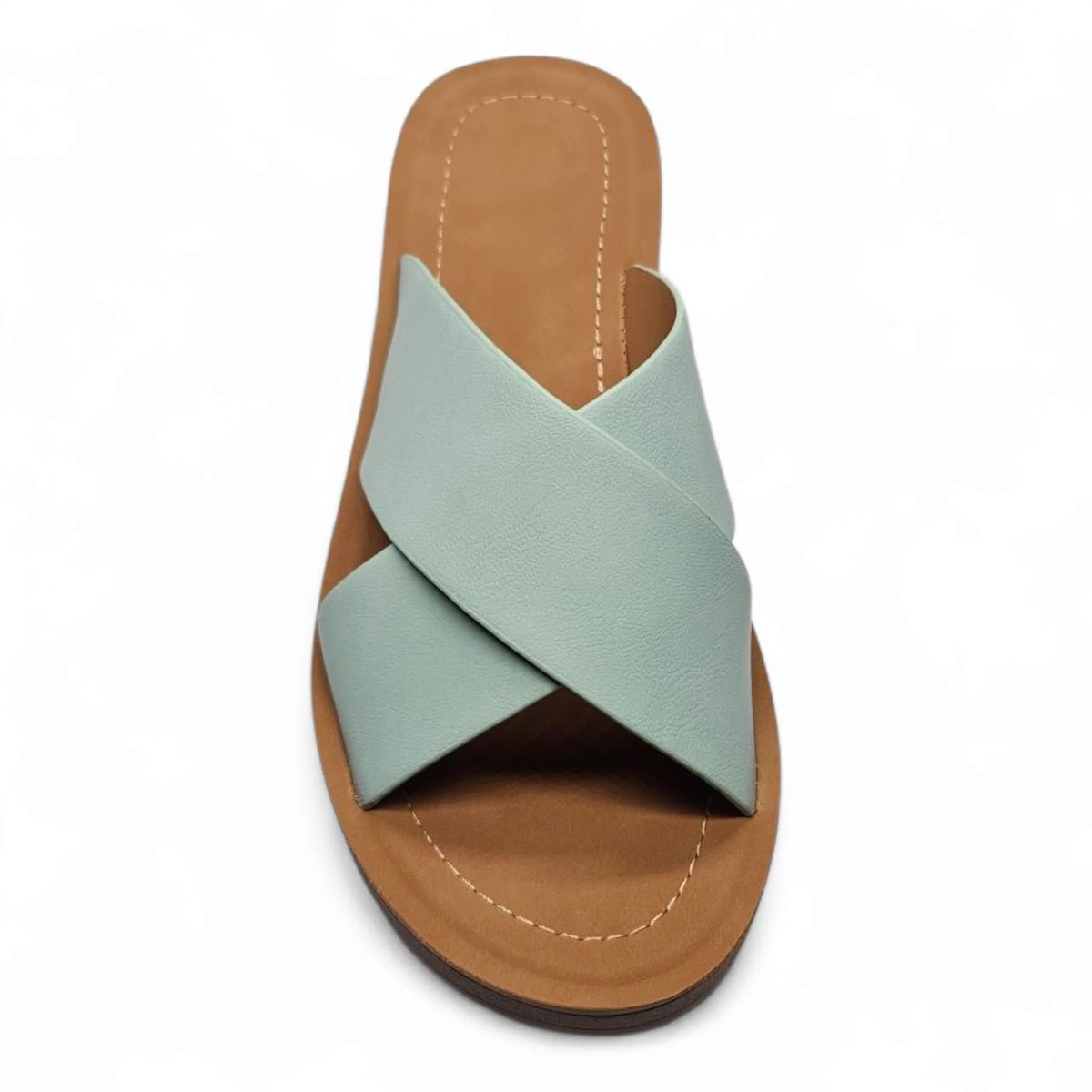 Light blue Lucy Platform Criss Cross Sandal with stylish criss cross design