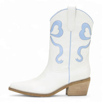 Miriam Ribbon Design Coquette Booties - BOOTIES