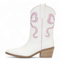Miriam Ribbon Design Coquette Booties - BOOTIES