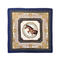 Silky Satin Neckerchief Equestrian Scarf featuring a stylish horse design