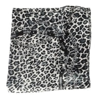 Leopard print scarf with chain design from So Silky Satin Neckerchief collection