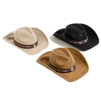 Western Concho Strap Cowboy Hat - FELT HAT