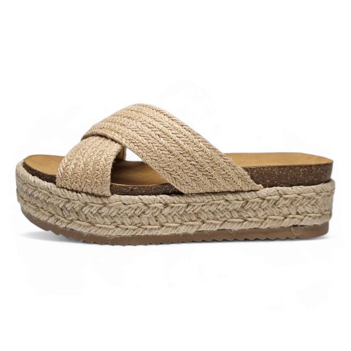 Yena Crisscross Platform Sandal - PLATFORM & WEDGES