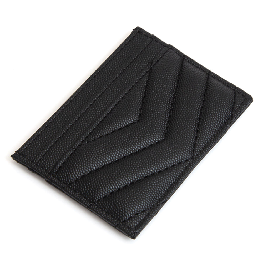 Quilted Card Coin Holder Wallet