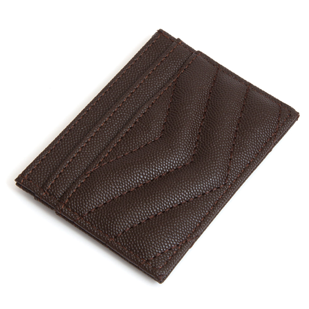 Quilted Card Coin Holder Wallet
