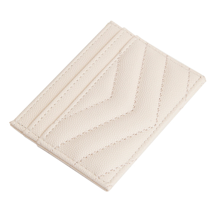 Quilted Card Coin Holder Wallet