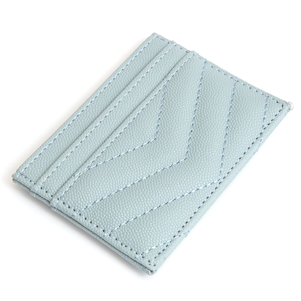 Quilted Card Coin Holder Wallet