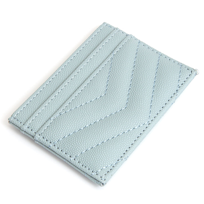 Quilted Card Coin Holder Wallet
