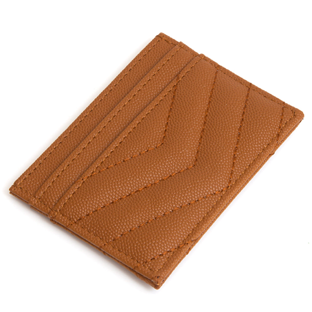 Quilted Card Coin Holder Wallet