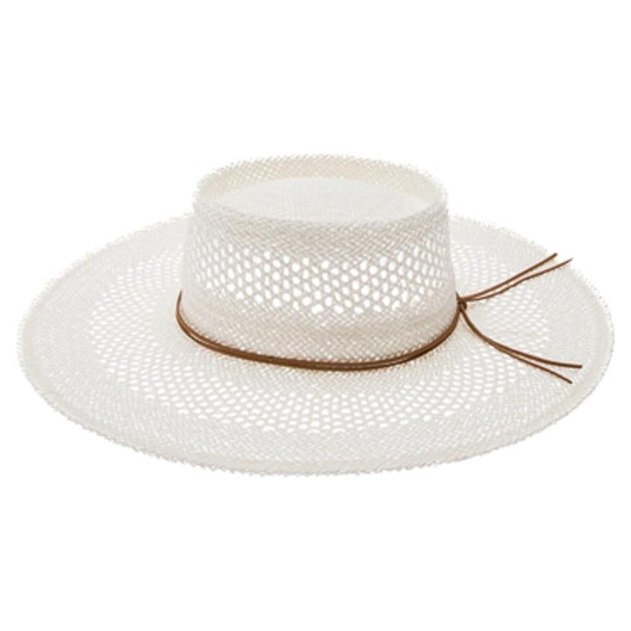 Peekaboo Weave Gambler Straw Hat