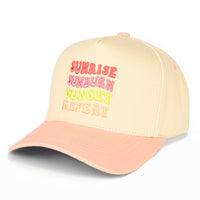 Sunrise Sunburn Sunset Repeat Hat