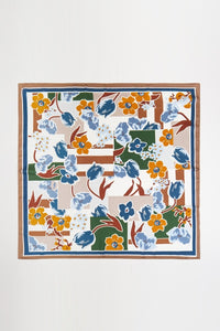 Floral Art Print Bandana Scarf
