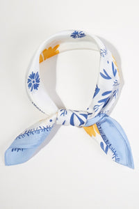 Flower Pattern Bandana Scarf