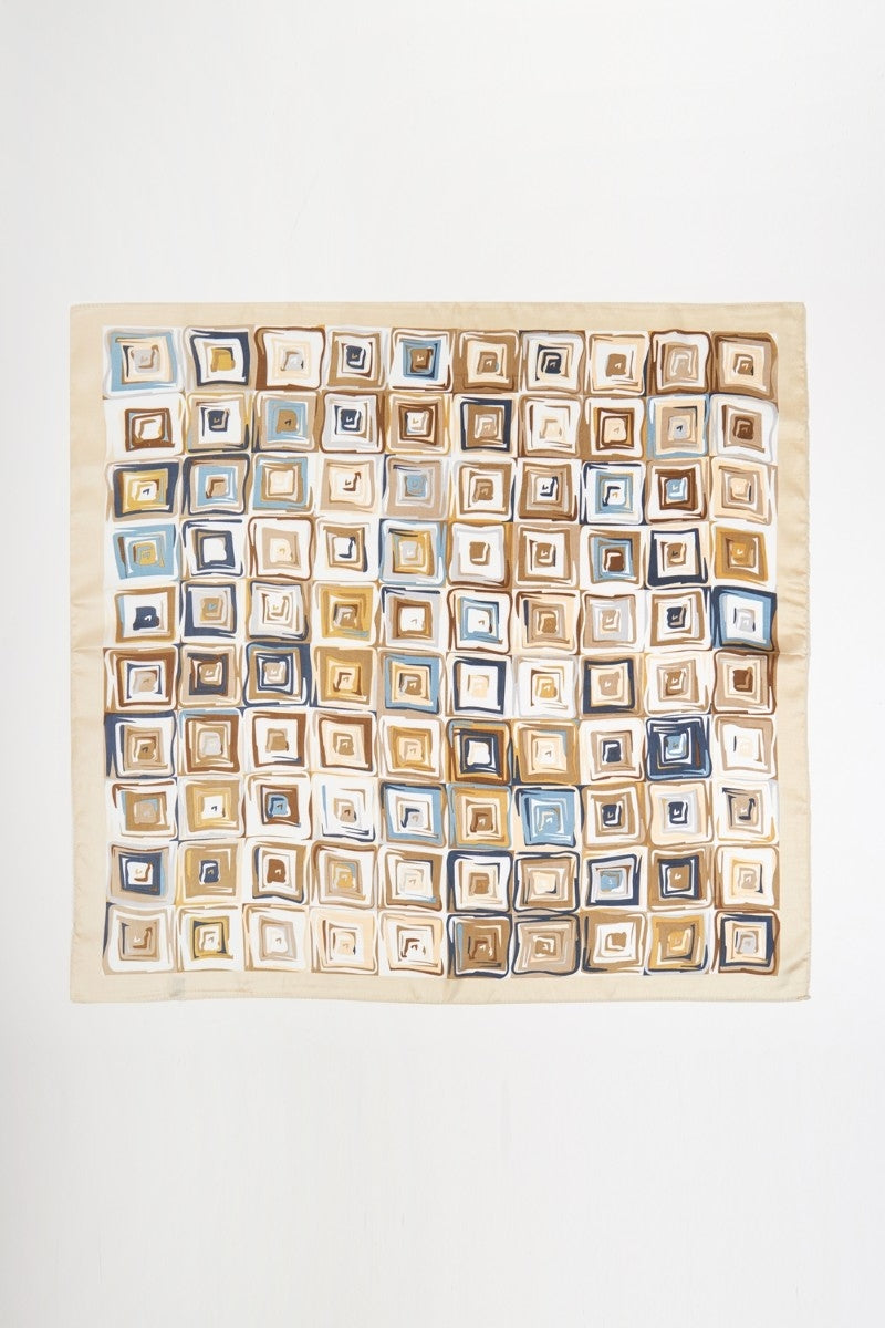 Modern Abstract Square Art Print Bandana Scarf