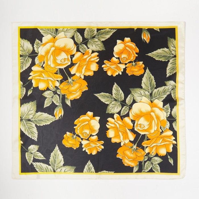 Rose Garden Bandana Scarf - Yellow
