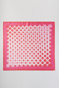 Multi Color Polka Dot Print Square Bandana Scarf