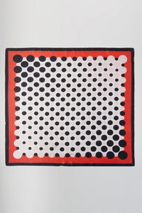 Multi Color Polka Dot Print Square Bandana Scarf