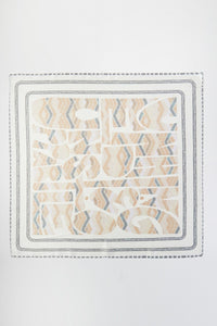 Abstract Tribal Print Square Bandana Scarf