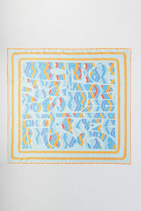 Abstract Tribal Print Square Bandana Scarf
