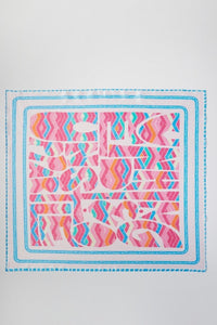 Abstract Tribal Print Square Bandana Scarf