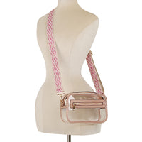 Clear Chic Strap Crossbody Bag